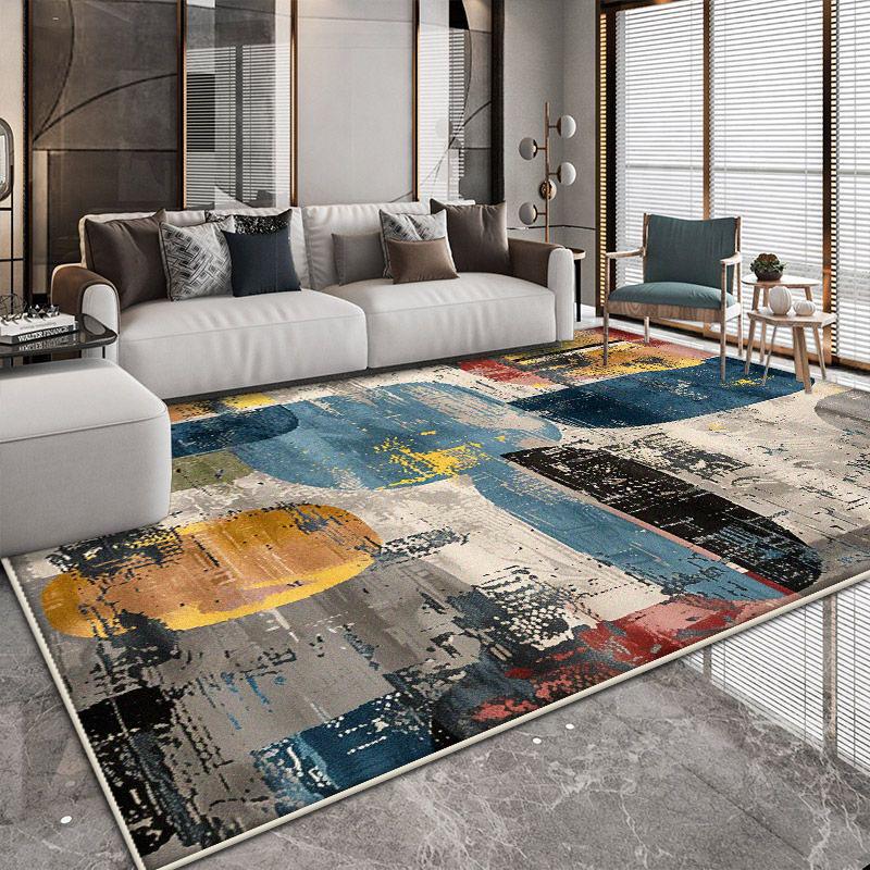 Easy Clean Abstract Carpets Living Room Decoration Large Area Non-slip Rugs Nordic Style Bedroom Decor Floor Mat 