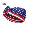 Diadema de Tela con Estampado de Bandera Suave para el Día de la Independencia con Estrellas Accesorios para el Cabello Americanos Diseño de Rayas Diadema Patriótica Festiva Accesorios Julio