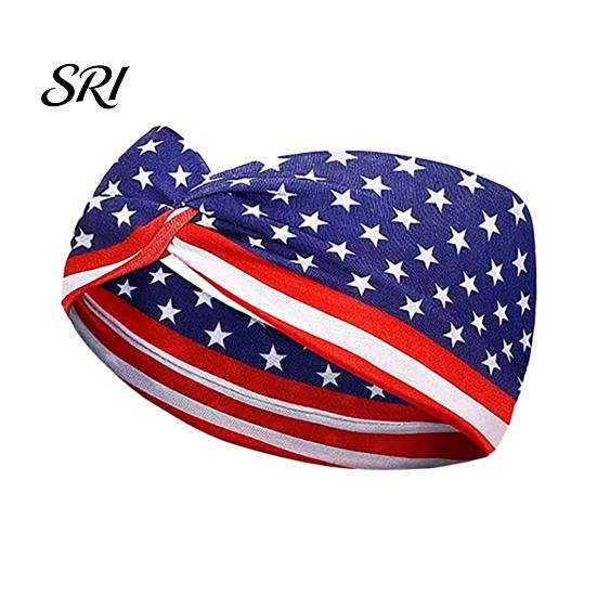 Diadema de Tela con Estampado de Bandera Suave para el Día de la Independencia con Estrellas Accesorios para el Cabello Americanos Diseño de Rayas Diadema Patriótica Festiva Accesorios Julio
