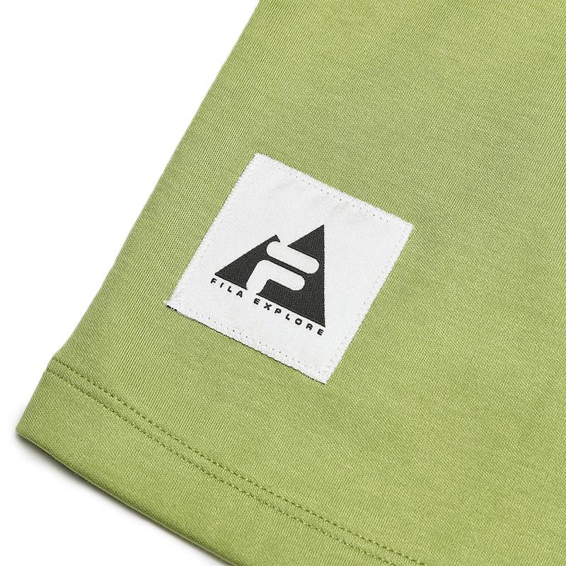 FILA x BBC EARTH T Shirt Men's Mustard Powder A51M437101FMT