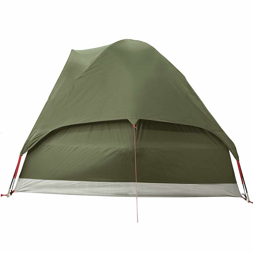 Dome Camping Tent for 4 Persons Olive Green Waterproof