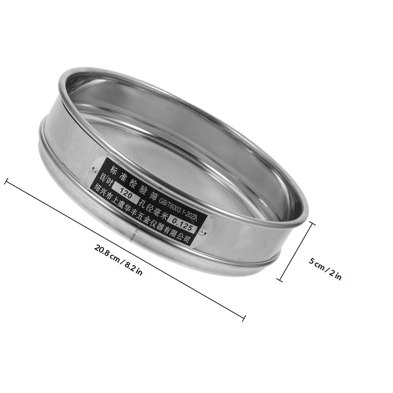 

Professional Stainless Steel Sieve Pan with Ultra Fine Mesh for Flour Sifting Lab Testing Soil Screening Compost Straining Sand