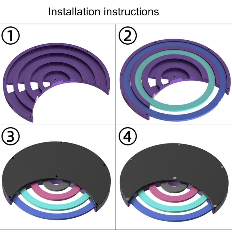 3x Silicone Calendar Disc Mold Moon Calendar Mold Perpetuals Calendar Disks Mold Rotatable Circular Wall Hanging Decor