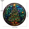 Christmas Vintage Truck Lighthouse Suncatcher Window Decor Wreath Sign Scene, Novelty Home Decor, Perfect Durable for Bedroom