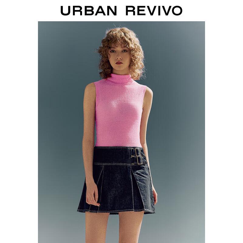 

UR Women s Slim-Fit High-Neck Sleeveless Knit Vest M