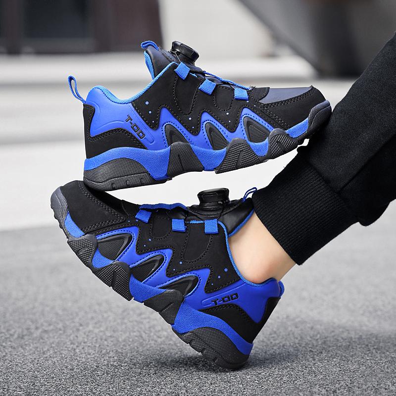 28-40 Children's Plus Size Simple and Stylish Rotating Buckle Outdoor Sports Shoes Casual Shoes Running Shoes