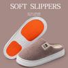 Thickened Bottom Hair Slippers Autumn and Winter Home Stay Warm and Velvet Couple Outdoor Cotton Slippers