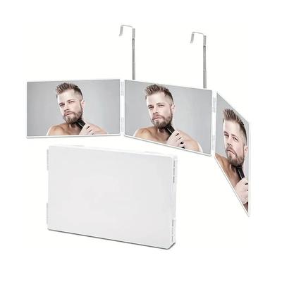 Blanc Rétractable Réglable Suspendu Trois Miroirs Maquillage Pliant Trois Miroirs Miroir Trois Volets Spot Cosmétique Portable