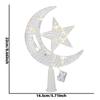 LED Mond Stern Weihnachtsbaumspitze Licht Dekorative Mond Stern Lampe für Eid Mubarak Muslimischer Schmuck Ramadan Dekoration