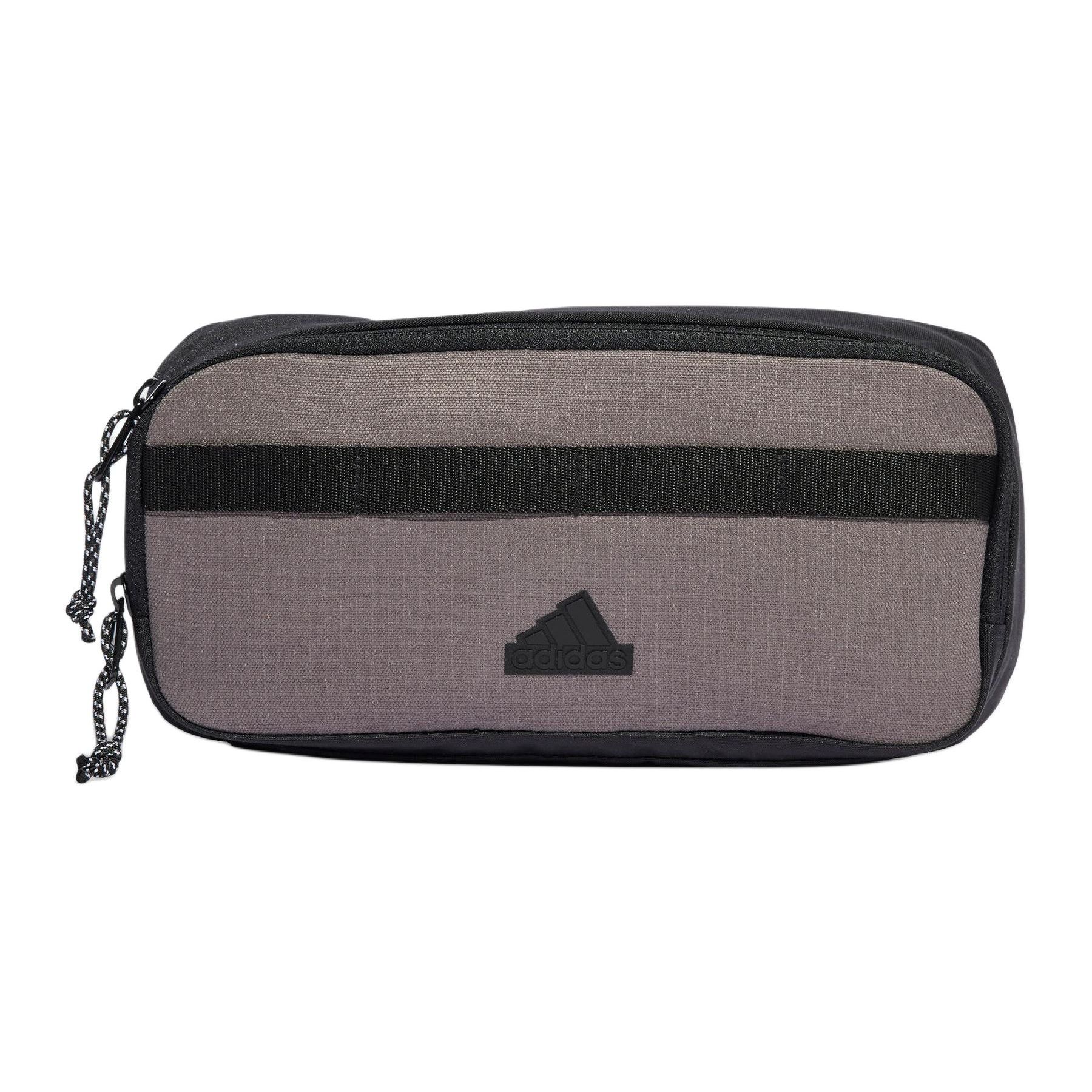 Adidas Xplorer Waist Bag Recycled Material Unisex Waist Bag Charcoal-Gray Black White IQ0911 Charcoal Gray & Black & White