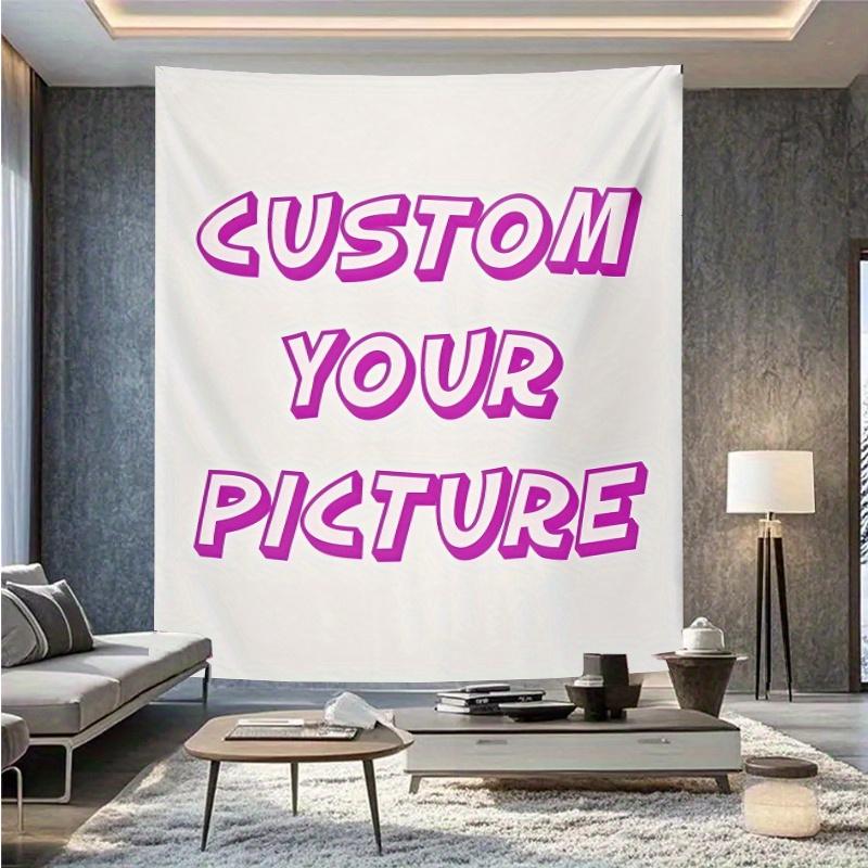 [Pink Party Banner] 1pc Customizable Pink 3D Bubble Text Party Banner | Personalized Polyester Tapestry Inch for Birth
