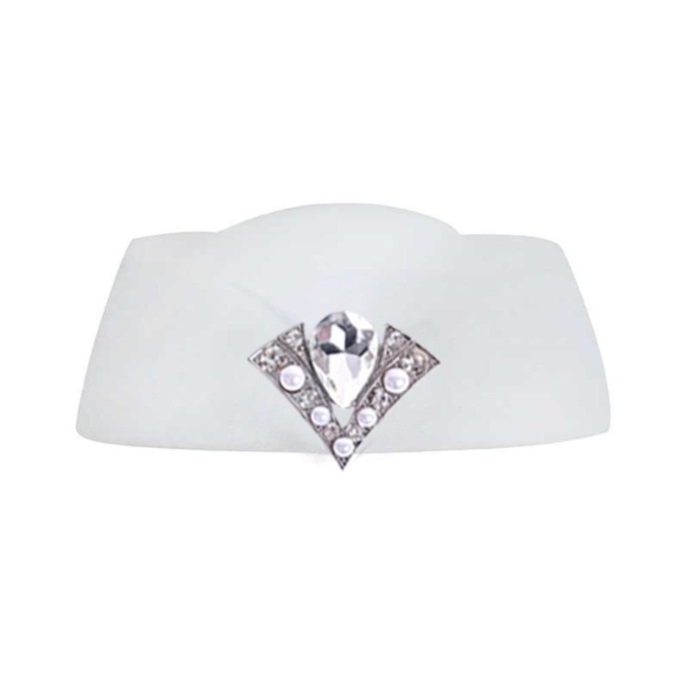 

French Vintage Top Hat Cashmere Wool Flight Attendant Hat New Pillbox Hat Party Dress білий