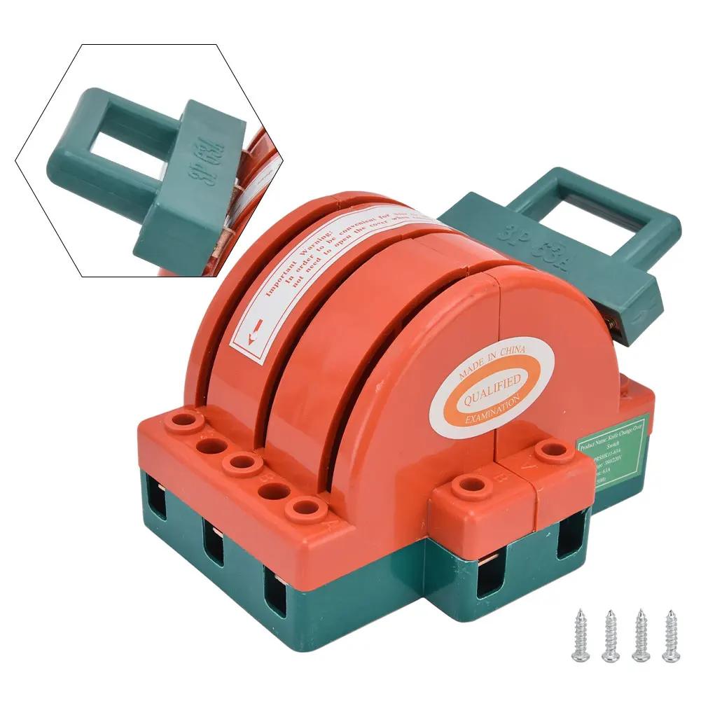 Reversing Switch/knife Switch Bidirectional Brass 2/3-pole Power Switch 32A/63A/100A 50Hz 220V/380V Applicable Electrical Energy