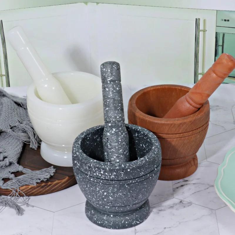 Multi-functional Garlic Mashing Machine Household Garlic Puree Manual Garlic Mortar Mashing Medicine Cup Grinder Pounding Bowl