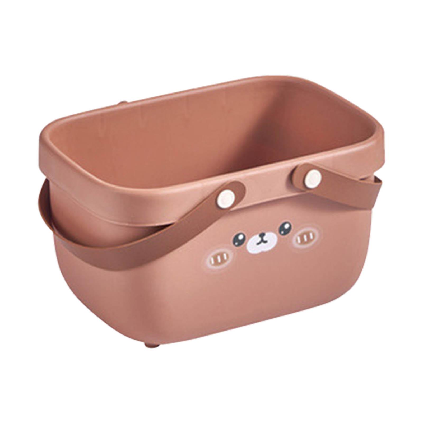 

Корзина для душа с рисунком, большое отверстие, расширенная ручка, прочная полипропиленовая корзина для хранения вещей в ванной комнате