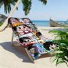 Chibi Maruko-chan Print Beach Towel, Large Soft Quick Dry Towel for Beach Camping Swimming