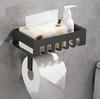 Toilet tissue holder, no punching roll paper box, toilet paper wall mounted storage rack, roll paper holder
