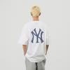New MLB MONOGRAM Collection New York Yankees T Shirt Unisex Ivory 3ATSM0343-50IVS