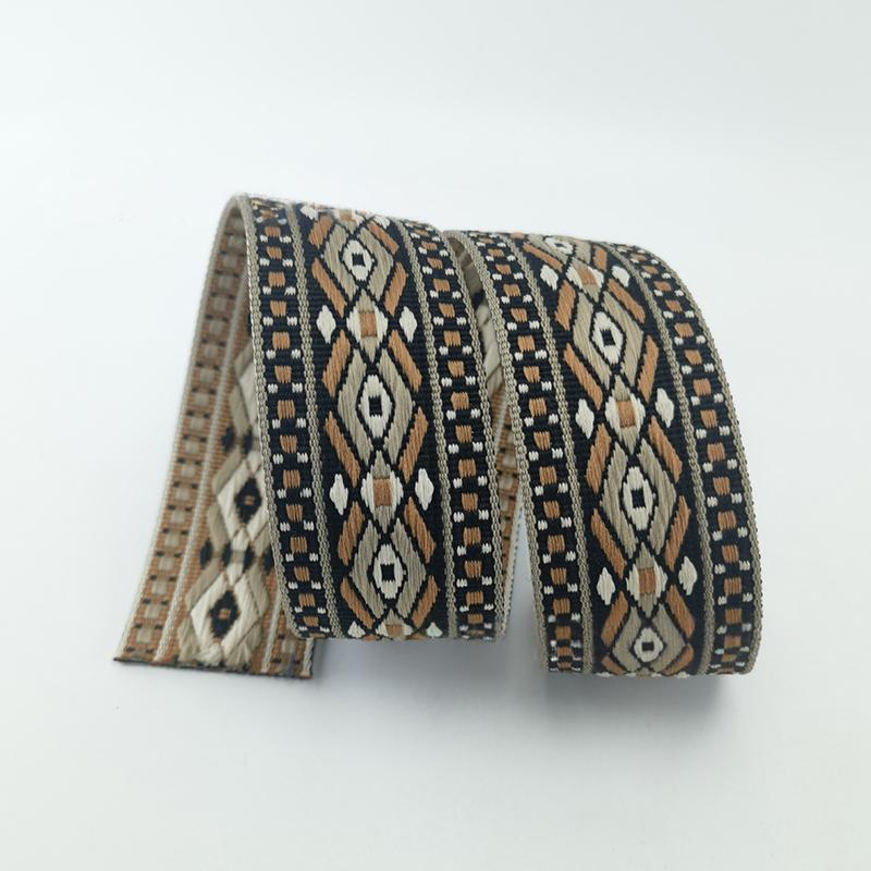 5cmx1Yard Ribbon Luxury Colorful Diamond Pattern Curtain Decor Sewing Accessories Multi-Function Multiple Colors