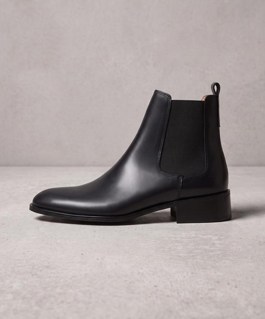 Firenze Atelier Slimline Black Outsole Minimal Chelsea Boots 3332 [Black Fg]