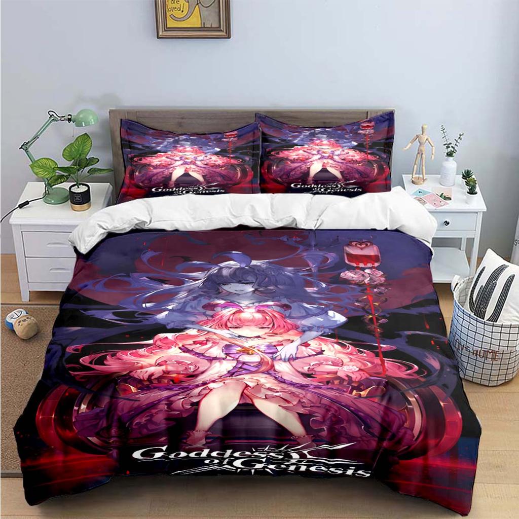 Hot Game Characters Nikke Goddess of Victory Bedding Sets Bed Supplies Set Duvet Cover Bed Comforter Set Bedding Set Luxury Gift