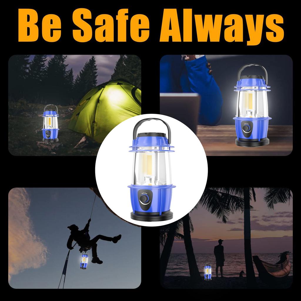 Portable Camping Lamp Adjustable Brightness Camping Lights Waterproof Tents Lighting Lantern Emergency Bulb Flashlight