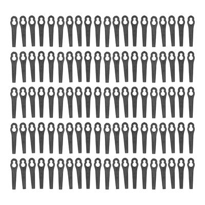 100 Stück Trimmerkopf Klingen Ersatz Schneidklinge für Rasenmäher Gartenzubehör