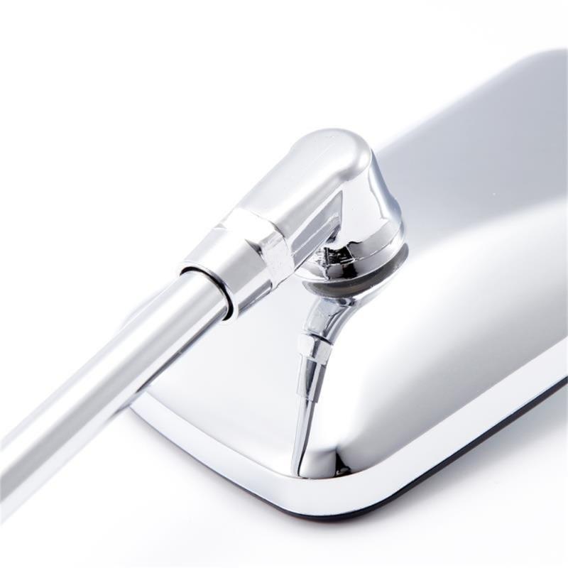 Motorcycle Rearview Mirror 10mm with 360 Rotation Aluminum Frame Antislip Surfaces for Street Bikes