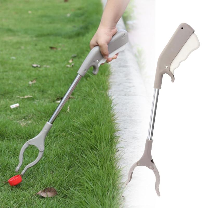 2pcs Trash Grabber Tool With Durability Stainless Steel Tube Rubbish Tong For Easy Waste Collection And Handling Tool