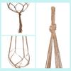1PC Creative Woven Garden Flowerpot Net Cotton Hemp Rope Hand-Woven Simple Indoor And Outdoor Hanging Wall