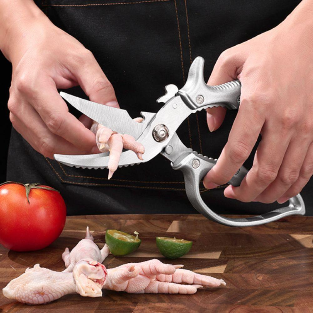 Practical Steel Chicken Bone Shear Sharp Rust-proof Kitchen Scissor Hard Thickened Chicken Claw Scissor Fish