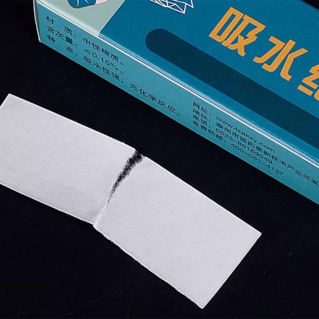 100pcs Woodwind Mouthpiece Pad Cleaning Paper Button Drying Absorbent Cleaner Papers for Sax Flute Clarinet Maintenance