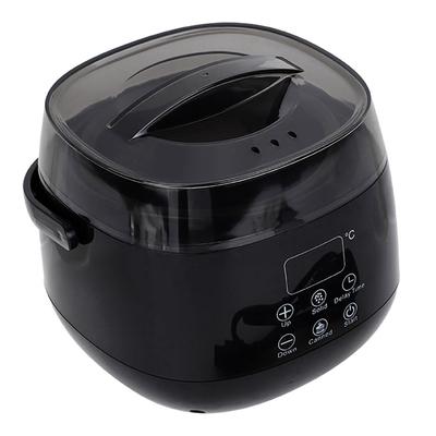 Adjustable Temperature Control Home Wax Warmer Melter Hand Wax Heating Machine Black