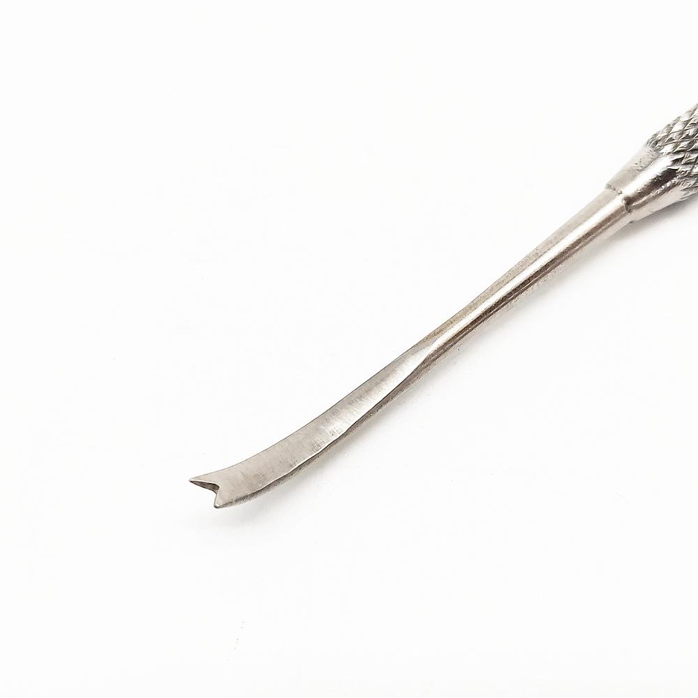 1 pezzo Direttore di legature ortodontiche dentali Doppie estremità Curvo con scaler Fine Stretto Strumento Strumento per dentista