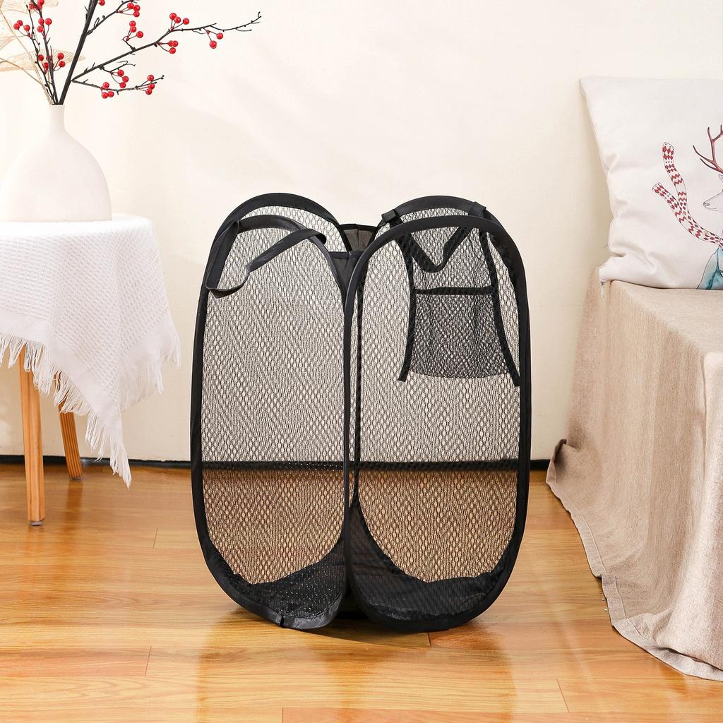 Household Dirty Clothes Basket Foldable Bathroom Laundry Basket Convenient Dirty Clothes Storage Basket Saves Space