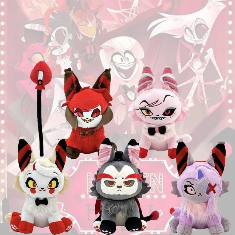 Entzückendes Lucifer Miau Hazbin Hotel Plüschtier Weiches Kurzes Plüsch Stofftier