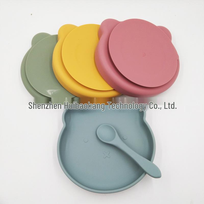 Silicone Suction Plate for Infants and Toddlers - Little Bear Design