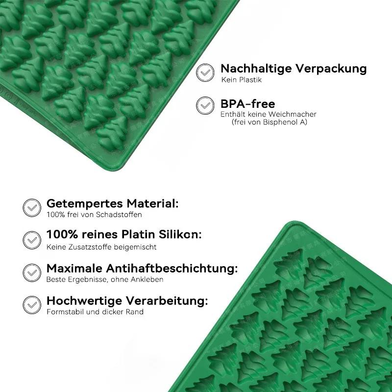 100 otvorů Vánoční strom Perníkový muž Krůta Lebka Pečicí forma Krmivo pro domácí mazlíčky Forma na sušenky Čokoládová sušenka Silikonová forma