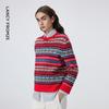 Langzi MONEY HONG Women's Fair Isle Wool Jacquard Sweater