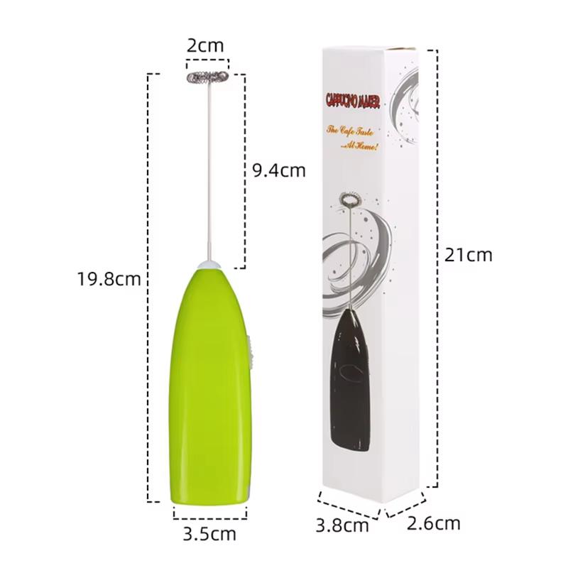 1 Piece Electric Milk Frother Mini Electric Milk Coffee Frother Handheld Battery Operated Whisk Milk Foamer Maker YY037