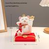 Lucky Cat Resin Phone Holder & Desk Decor