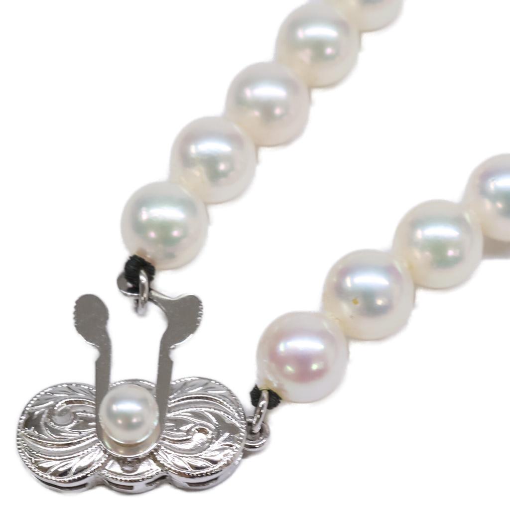 mikimoto SIL stamped 0.3" Akoya pearl necklace Necklace - whiteUsed