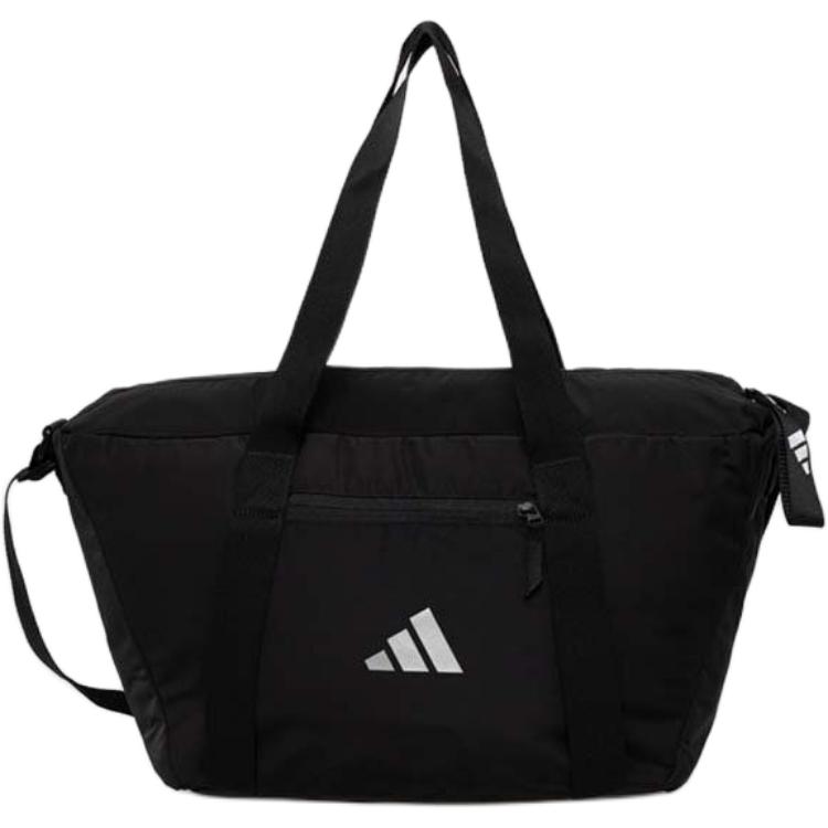 Adidas Polyester Handbag Travel Bag Women's Black & Metallic Silver IT2122