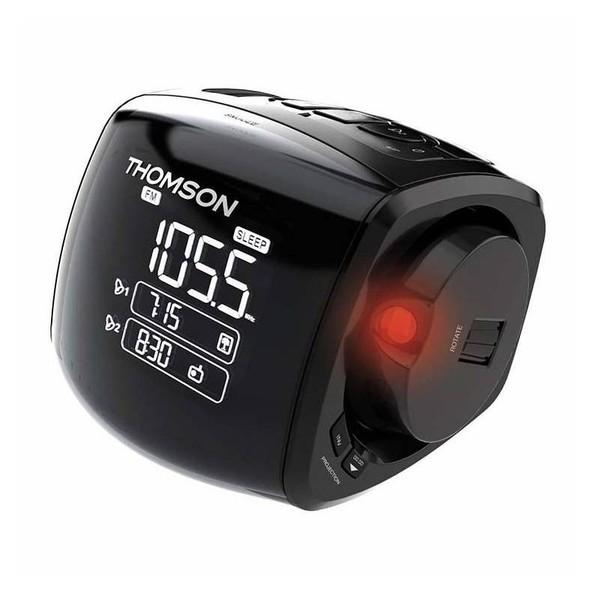 

THOMSON CP284 Alarm Clock Radio with Projector, Thomson чорний