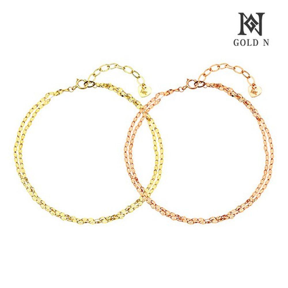 Gold N 14K Brilly Double Row Bracelet