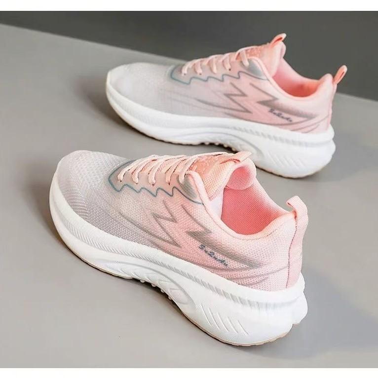 Summer new breathable fly knit shoes ins student running sneakers casual shoes