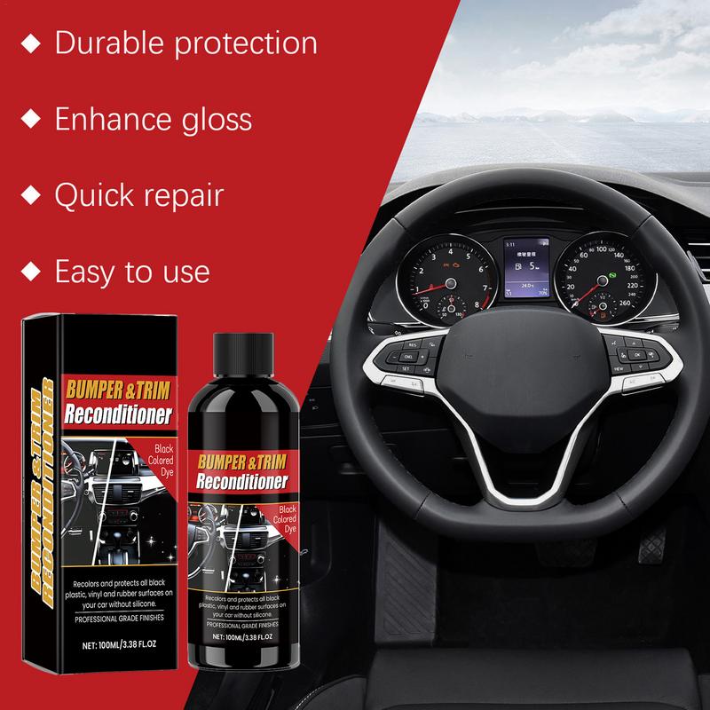 Black Shine Seal Brighten Liquid 100ml Scratch Repair Coating Renovator Truck Coating Renovator For Auto Detailing Repair Helper