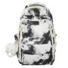 High value tie-dye backpack female niche trend large capacity student schoolbag leisure outdoor travel backpack male