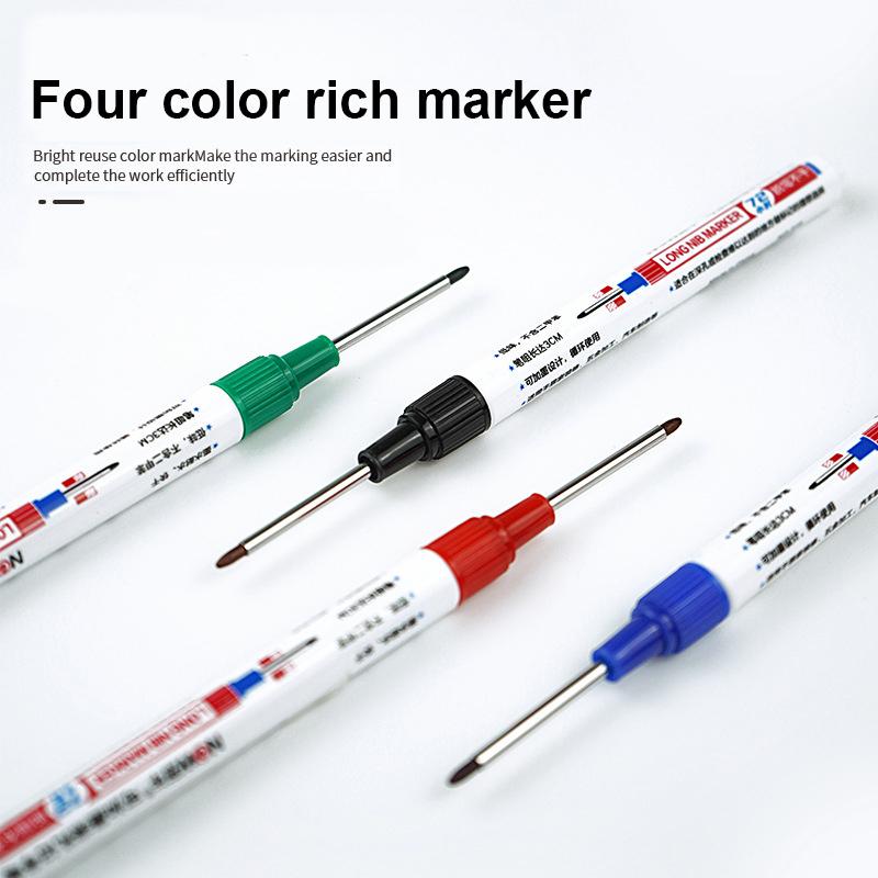 32MM Large Capacity Long Head Markers Woodworking Bathroom Decoration Multi-purpose 3/1Pcs Deep Hole Marker Pens Art Supplies