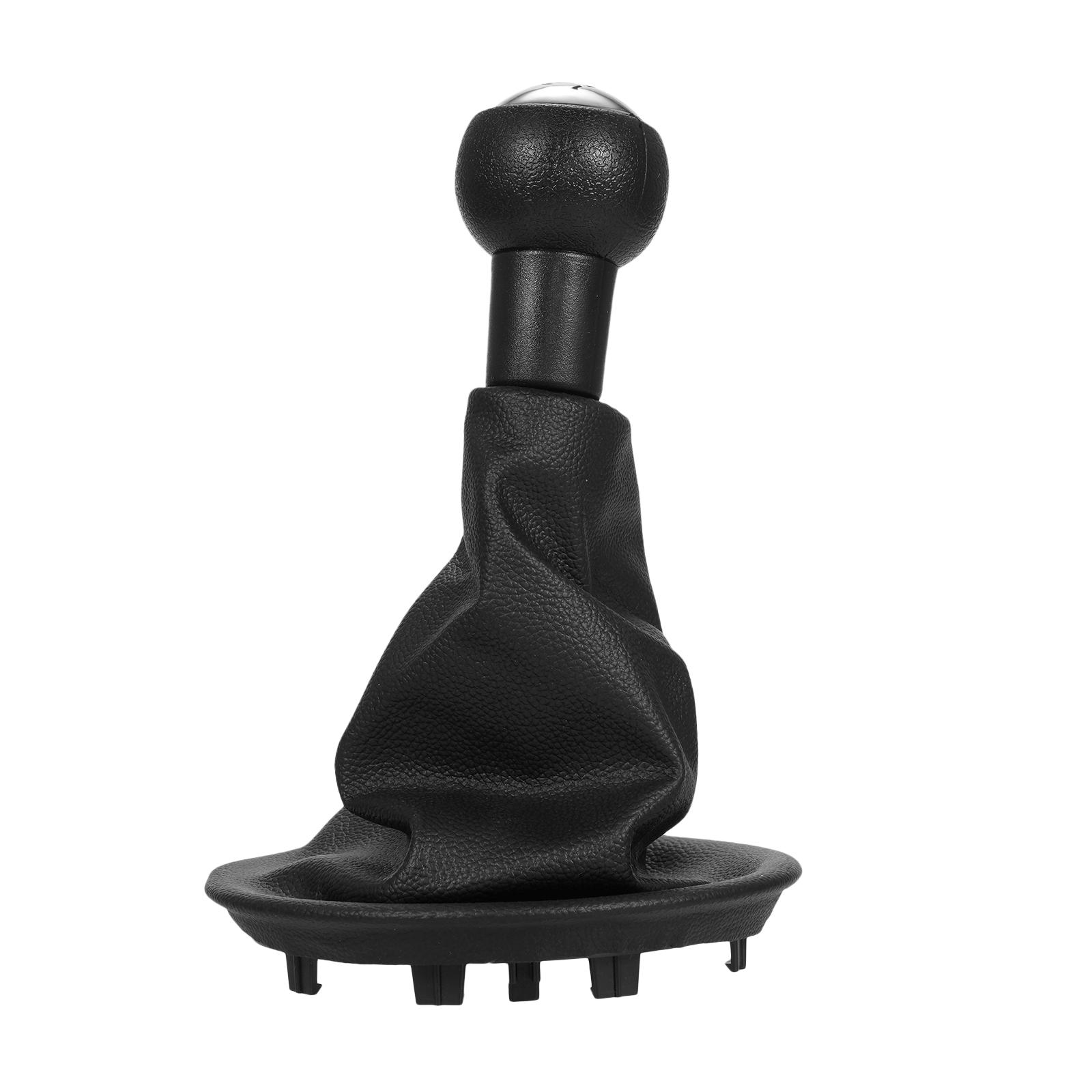 

5 Speed Gear Shift Knobs Boot Cover Replacement for Citroen Xsara Xantia 206 207 306 307 чёрный